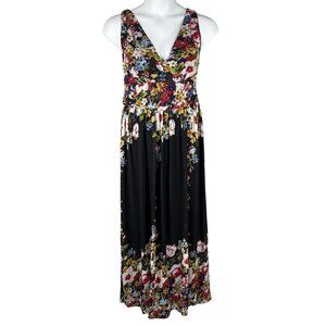 NWT Ever Pretty Womens 16 Floral Chiffon Babydoll Maxi Dress Empire Waist Fairy